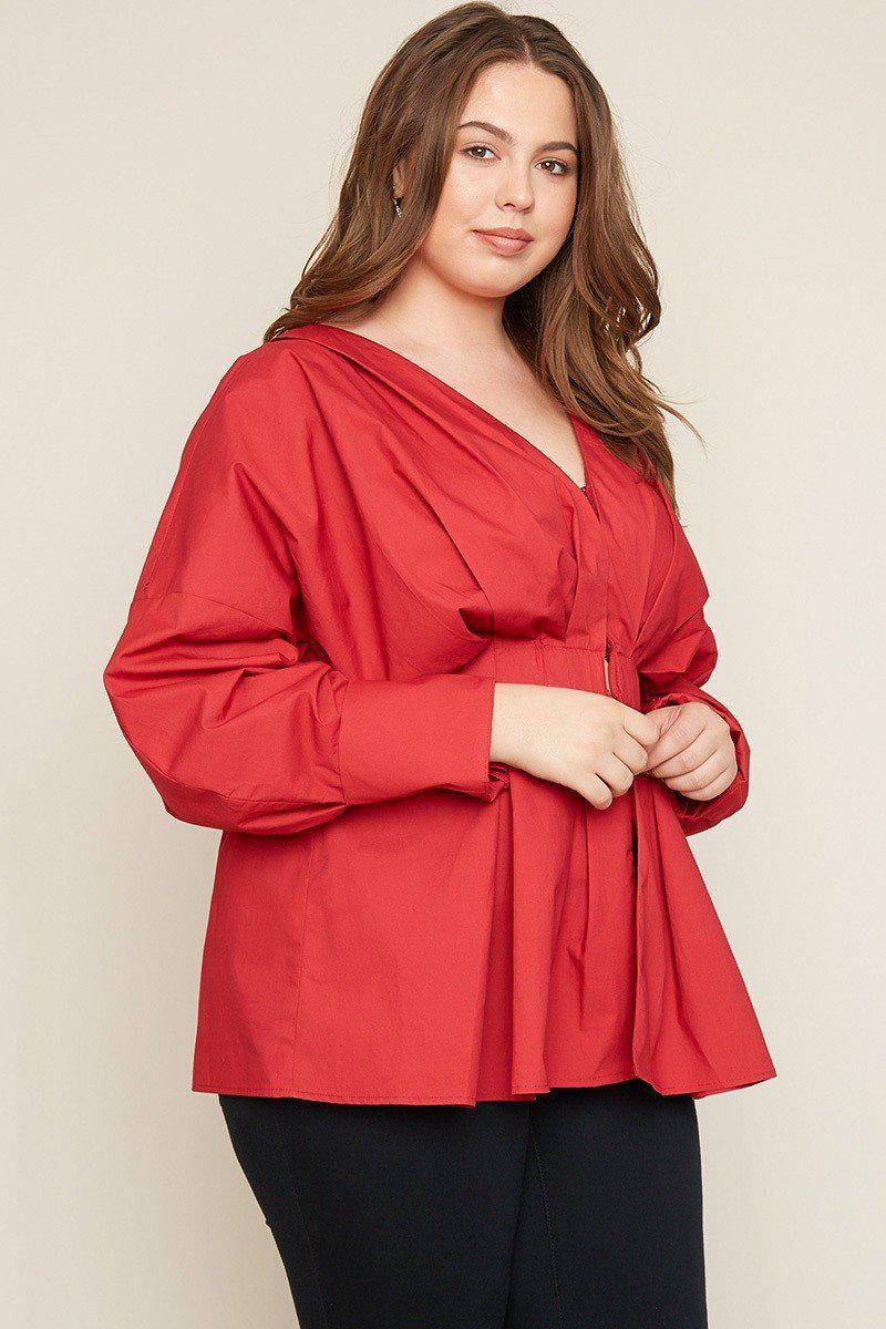 Catelya Pleated Top-Tops-HLA-Daring Diva Australia, plus size fashion, plus size clothing, plus size clothing online, plus size womens clothing, daring diva, plus size womens clothing online, plus size womens fashion, plus size womens fashion online, plus size evening top, plus size stretch top, plus size v neck top, plus size comfortable top, plus size sleeveless top, plus size top, plus size off shoulder top, plus size floral top, plus size casual top, plus size formal top, plus size office top