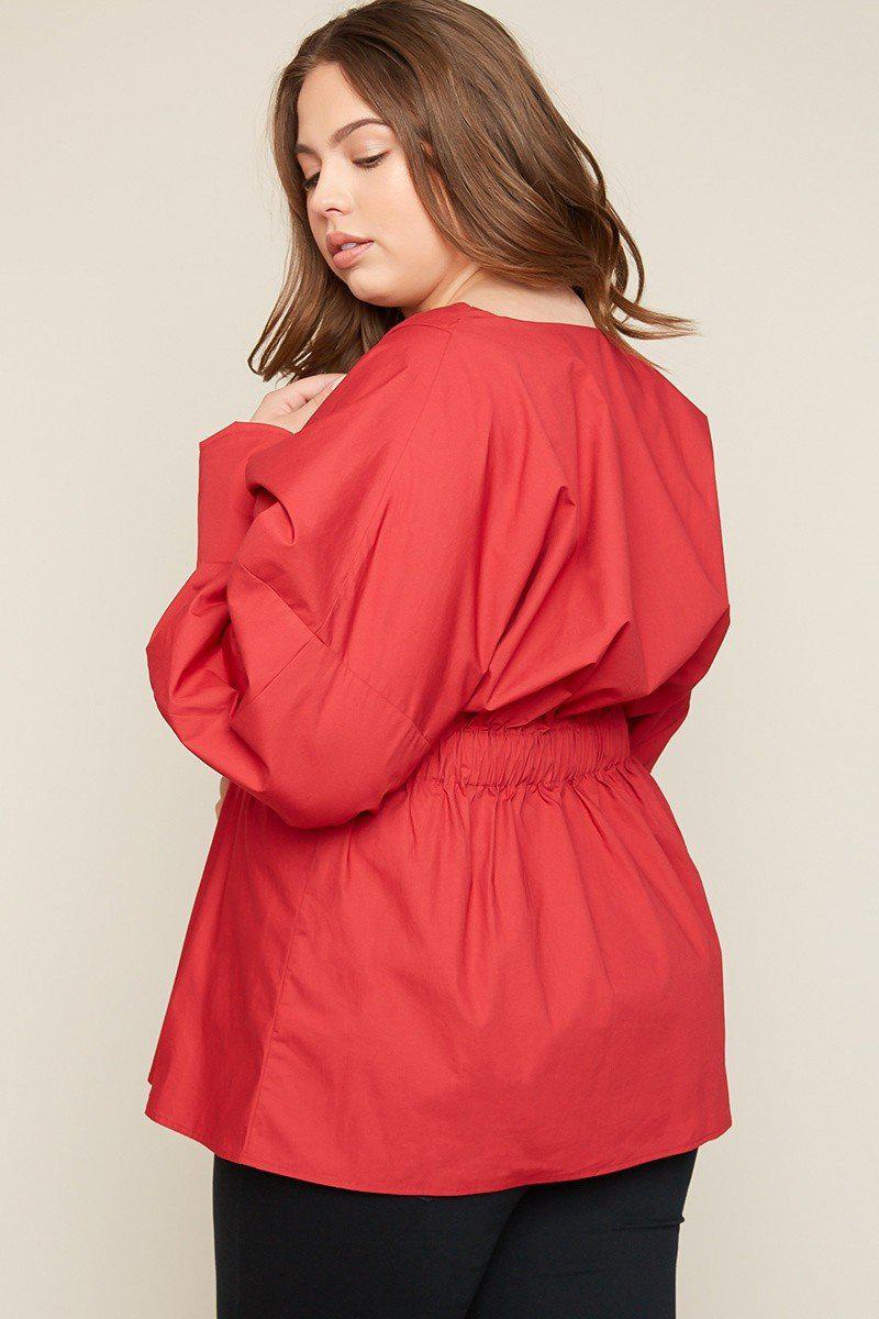 Catelya Pleated Top-Tops-HLA-Daring Diva Australia, plus size fashion, plus size clothing, plus size clothing online, plus size womens clothing, daring diva, plus size womens clothing online, plus size womens fashion, plus size womens fashion online, plus size evening top, plus size stretch top, plus size v neck top, plus size comfortable top, plus size sleeveless top, plus size top, plus size off shoulder top, plus size floral top, plus size casual top, plus size formal top, plus size office top