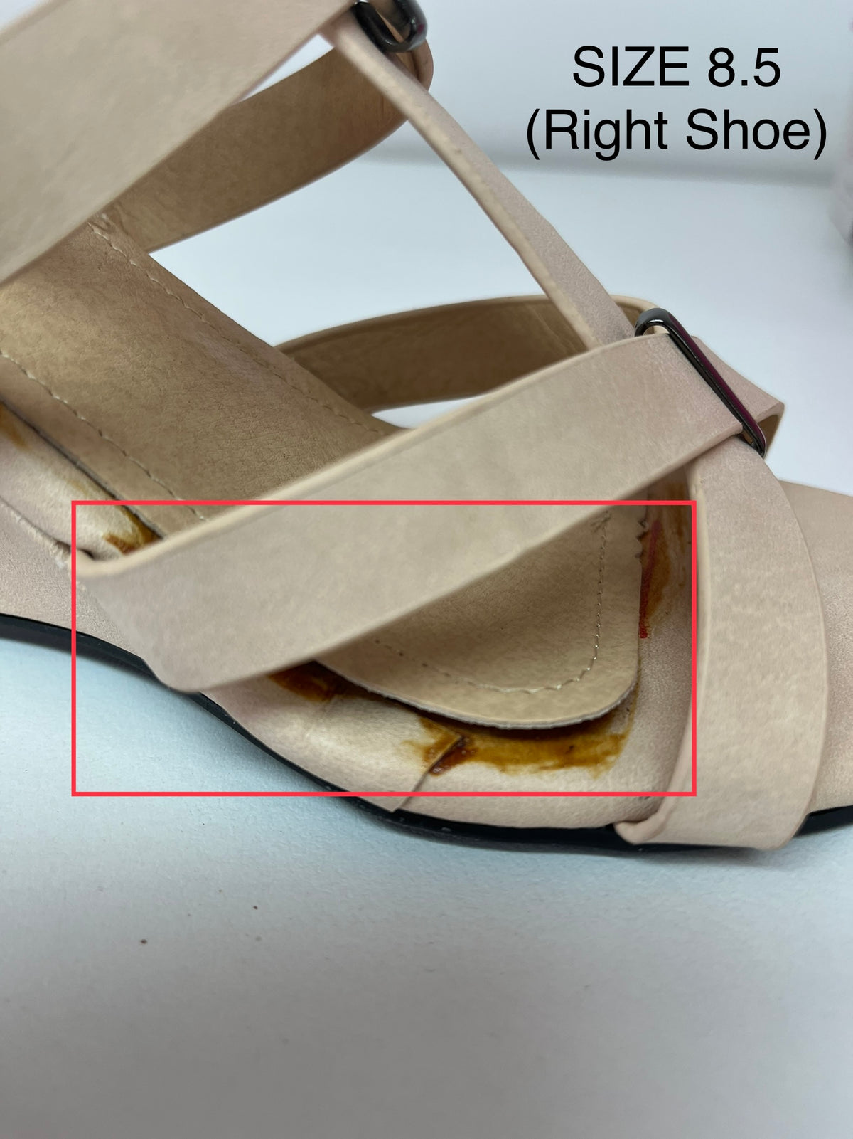 Prevail Beige Wedges Faulty