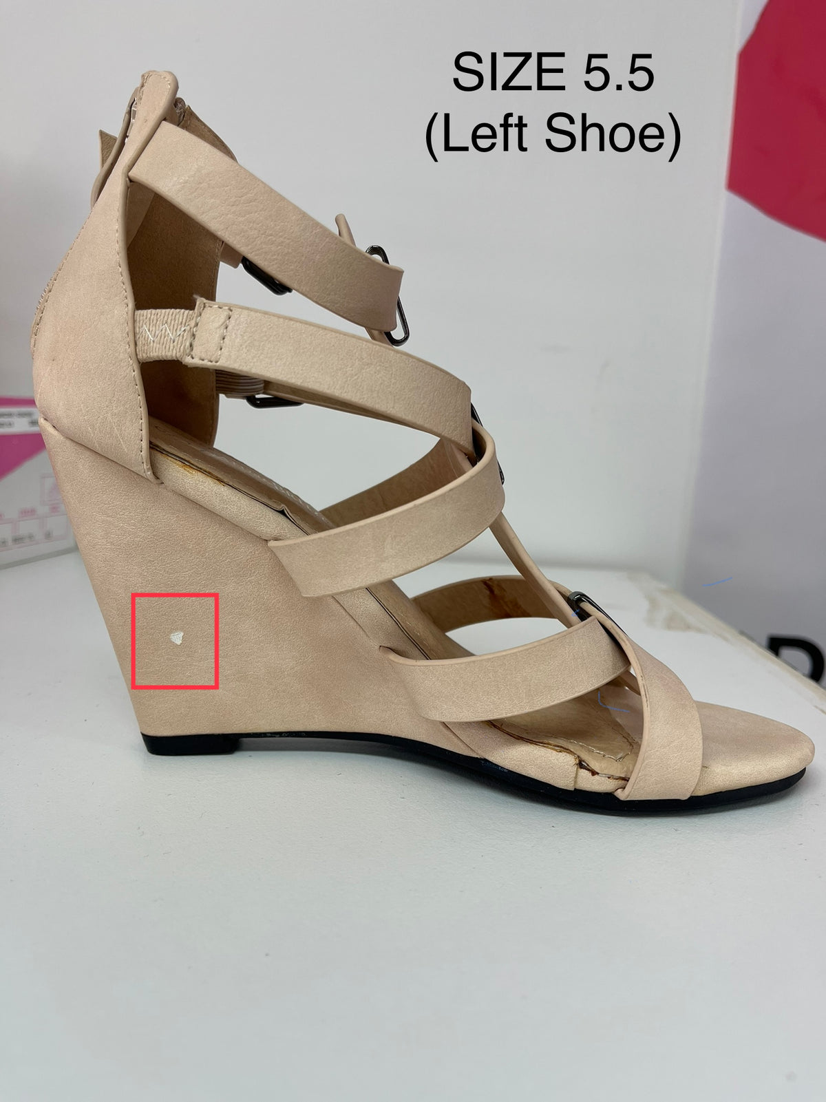 Prevail Beige Wedges Faulty