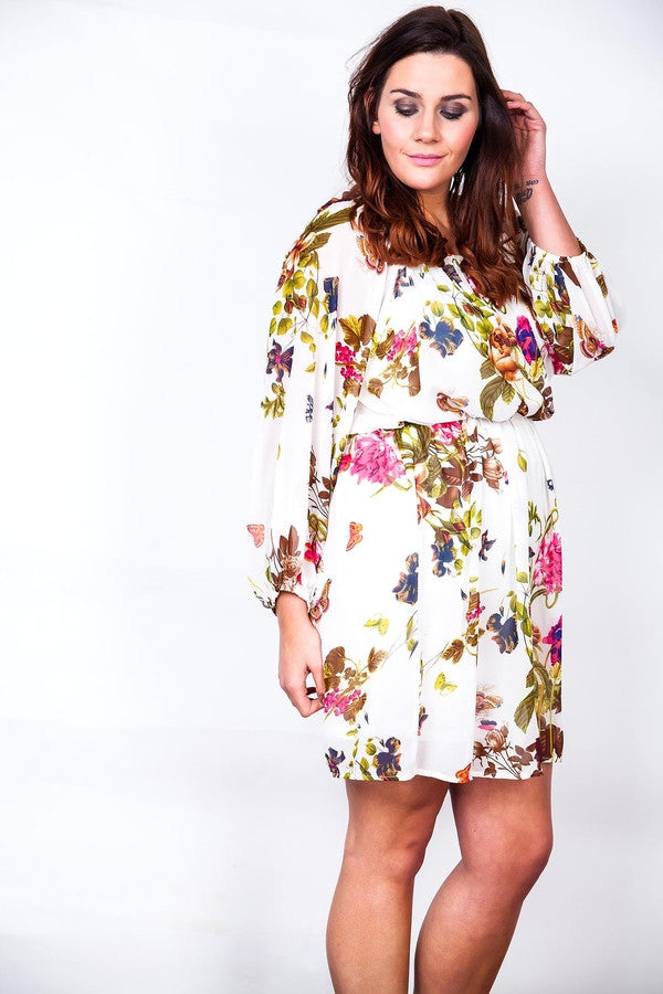 Z-Garden Delight Chiffon Dress-SOLD-SOLD-Daring Diva Australia