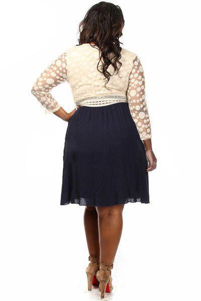 Z-Long Sleeve Lace Bodice Dress-SOLD-SOLD-Daring Diva Australia