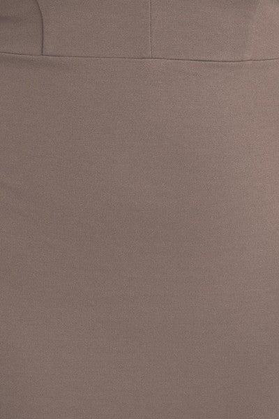 Z-Larissa Deep V Bodycon Dress Mocha-SOLD-SOLD-Daring Diva Australia