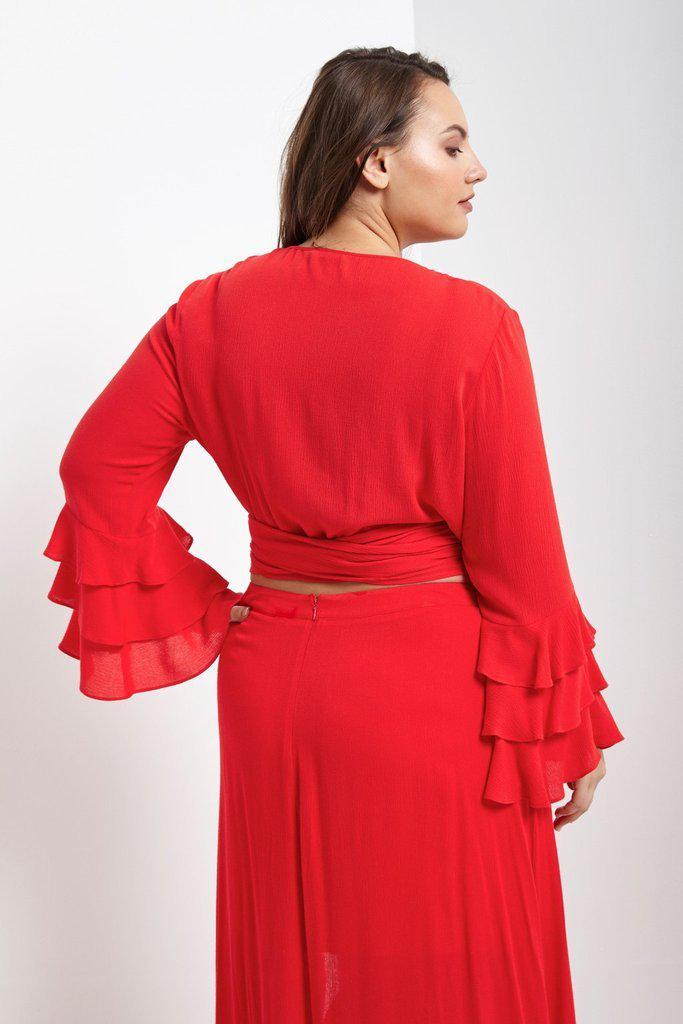 Rihanna Ruffle Top-SOLD-SOLD-Daring Diva Australia