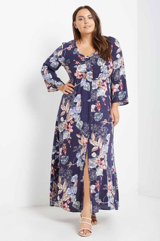 Seleena Button Down Maxi Dress-SOLD-SOLD-Daring Diva Australia