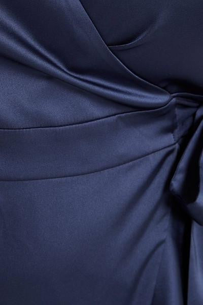 Z-Midnight Rendezvous Wrap Dress Navy-SOLD-SOLD-Daring Diva Australia