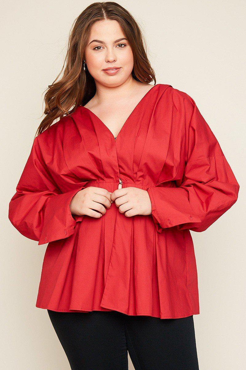 Catelya Pleated Top-Tops-HLA-Daring Diva Australia, plus size fashion, plus size clothing, plus size clothing online, plus size womens clothing, daring diva, plus size womens clothing online, plus size womens fashion, plus size womens fashion online, plus size evening top, plus size stretch top, plus size v neck top, plus size comfortable top, plus size sleeveless top, plus size top, plus size off shoulder top, plus size floral top, plus size casual top, plus size formal top, plus size office top