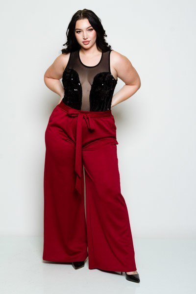 Samara Palazzo Pants-Bottoms-5C-18-Daring Diva Australia, plus size fashion, plus size fashion, plus size clothing, plus size clothing online, plus size womens clothing, daring diva, plus size womens clothing online, plus size womens fashion, plus size womens fashion online, plus size pants, plus size mid rise pants, plus size bottoms, plus size dressy pants, plus size formal pants, plus size wide leg pants, plus size casual pants, plus size leggings, plus size trousers, plus size burgundy pants