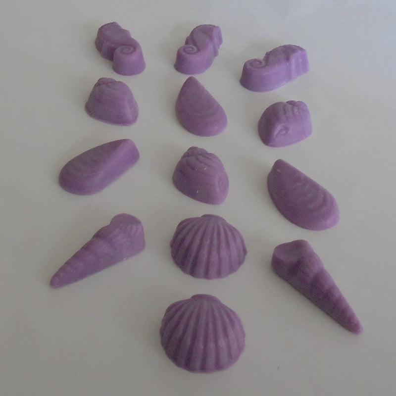 quirche zorche candles, scented wax, scented melt, fragrant wax, fragrant melt, wick, wax, melt, wax melts, wax fragrance, home fragrance, decor, fragrance, oil burnersage, flower, purple, seashells