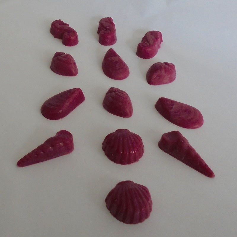 quirche zorche candles, scented wax, scented melt, fragrant wax, fragrant melt, wick, wax, melt, wax melts, wax fragrance, home fragrance, decor, fragrance, oil burner, tuscan, vineyard, magenta, red, seashells