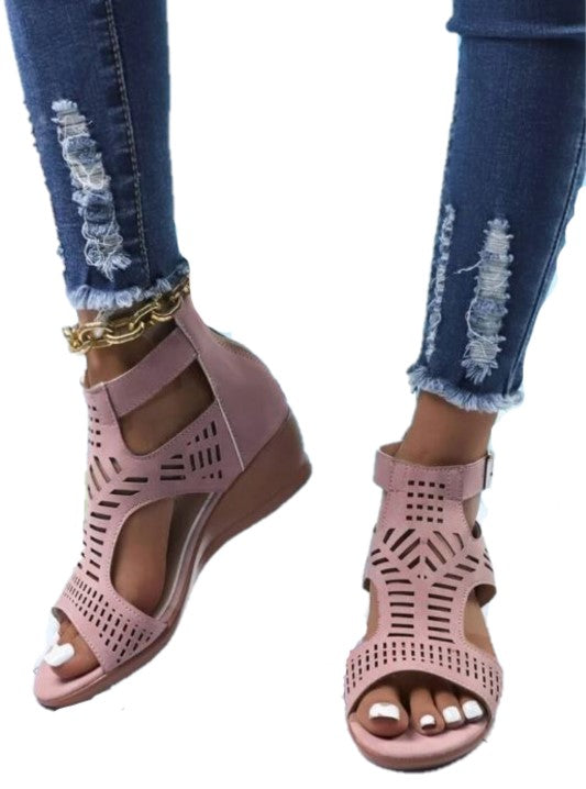 Hollow Out Sandal Wedges
