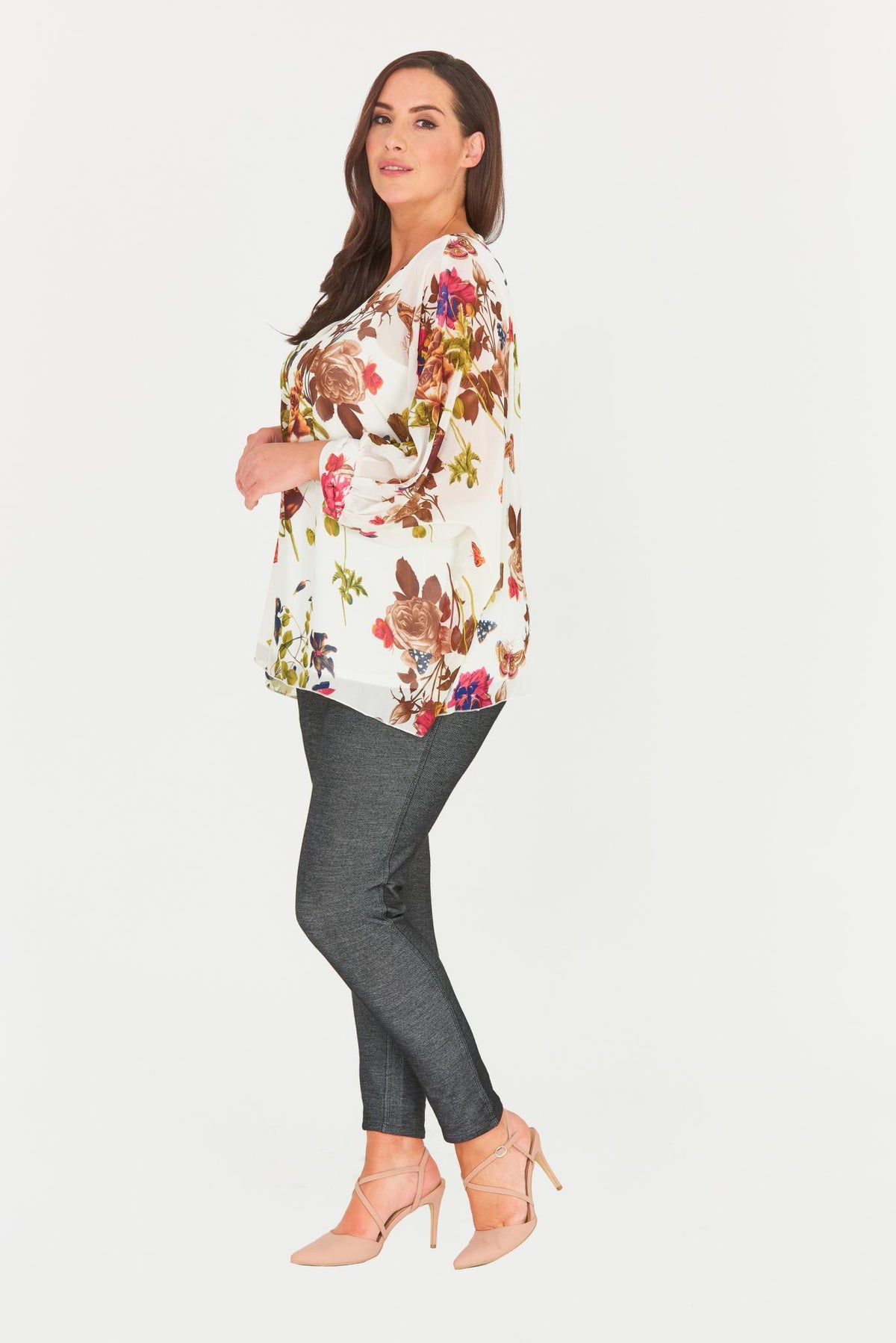 Taliyah Floral Chiffon Top-Tops-Daring Diva Australia-Daring Diva Australia