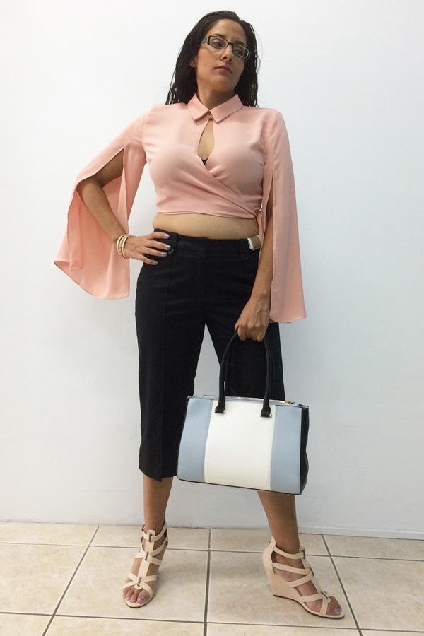 Double Button Cropped Trousers-SOLD-SOLD-Daring Diva Australia