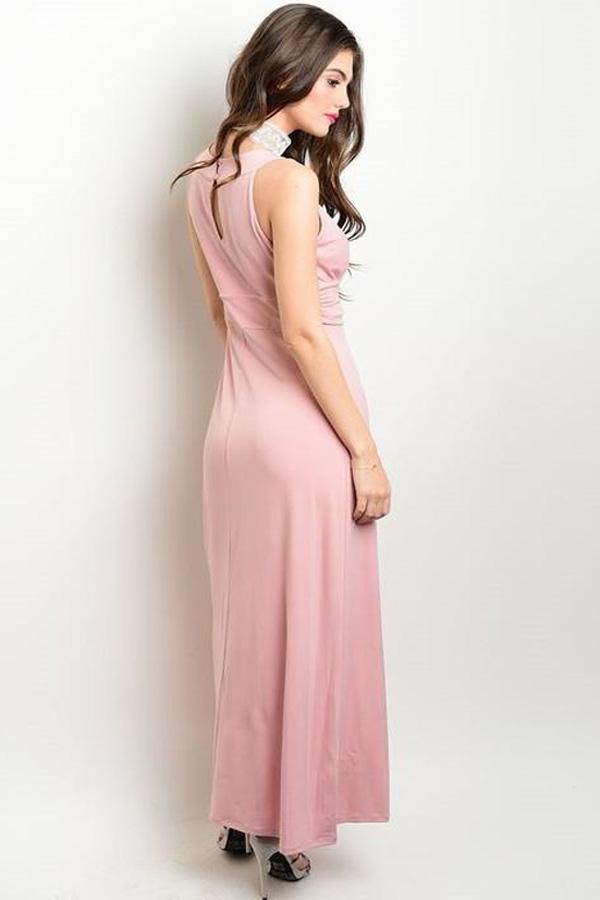 DUSTY PINK MISSY DRESS-SOLD-SOLD-Daring Diva Australia