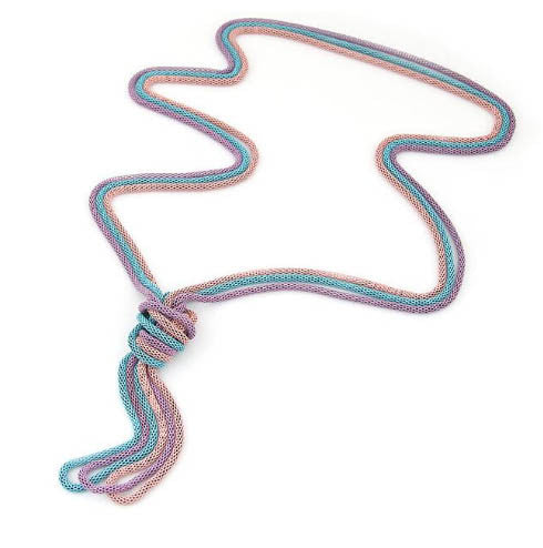 Z-Vintage Twisted Braid Necklace Pink-SOLD-SOLD-Daring Diva Australia