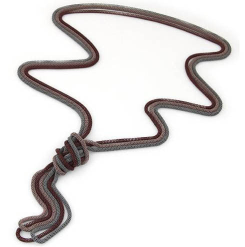 Z-Vintage Twisted Braid Necklace Brown-SOLD-SOLD-Daring Diva Australia