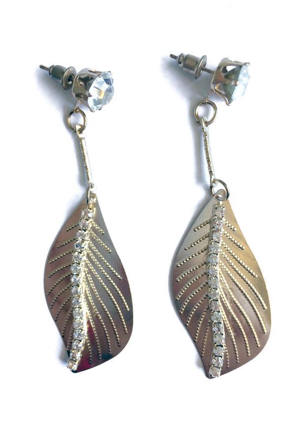 Leaf Drop Diamante Earrings-Jewellery-Jewellery-Gold-Daring Diva Australia, jewellery, jewelry, rings, earrings, necklaces, bracelet, bangles, choker, fashion jewellery, accessories, gold jewelry, silver jewellery, cheap jewellery, jewellery stores, imitation jewellery, fashion earrings, fashion rings, fashion necklace, costume jewellery, women’s jewellery, earrings for women, gold necklace for women, gold ring for women, women ring, silver necklace for women, silver ring for women