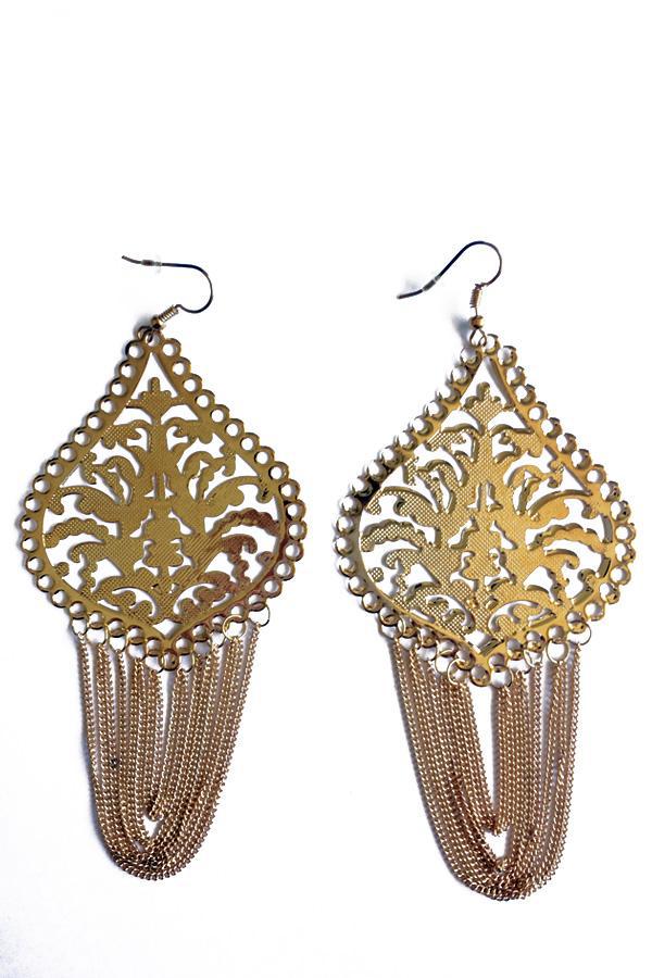 Loop Tassel Design Earrings-Jewellery-Jewellery-Gold-Daring Diva Australia, jewellery, jewelry, rings, earrings, necklaces, bracelet, bangles, choker, fashion jewellery, accessories, gold jewelry, silver jewellery, cheap jewellery, jewellery stores, imitation jewellery, fashion earrings, fashion rings, fashion necklace, costume jewellery, women’s jewellery, earrings for women, gold necklace for women, gold ring for women, women ring, silver necklace for women, silver ring for women, gold earrings