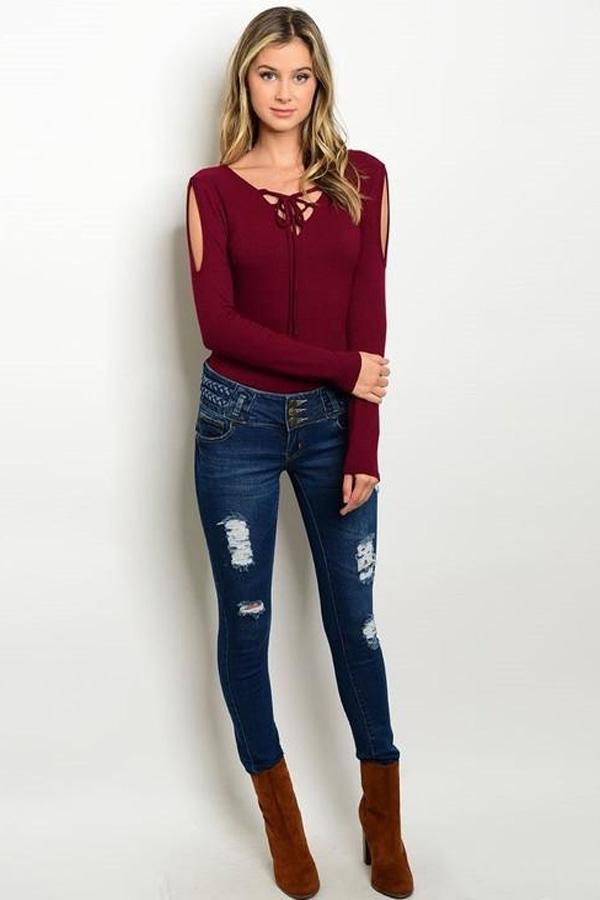 DARK WASH DENIM JEANS-SOLD-SOLD-Daring Diva Australia