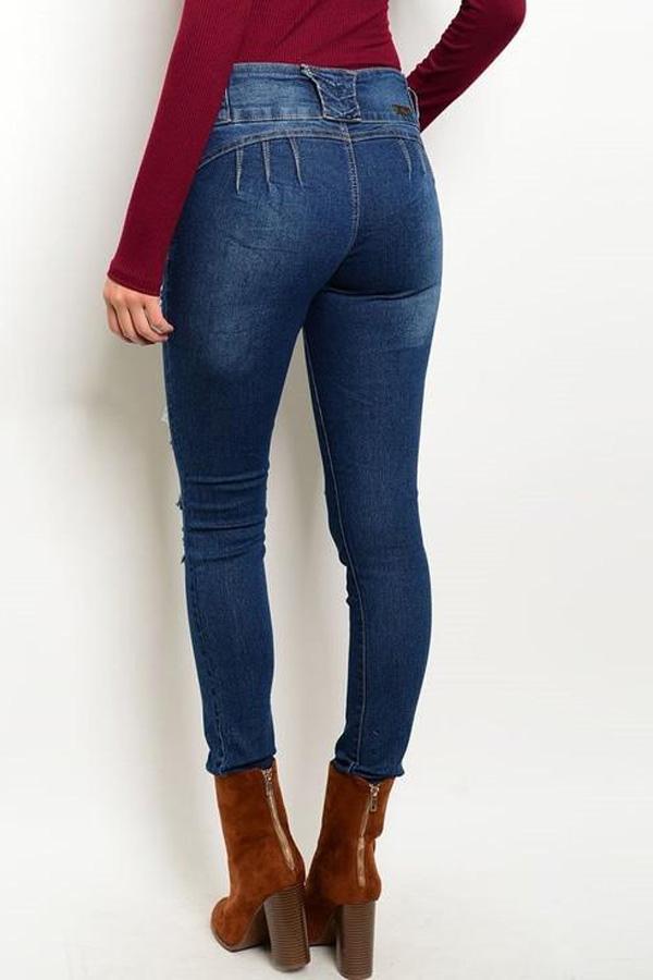 DARK WASH DENIM JEANS-SOLD-SOLD-Daring Diva Australia