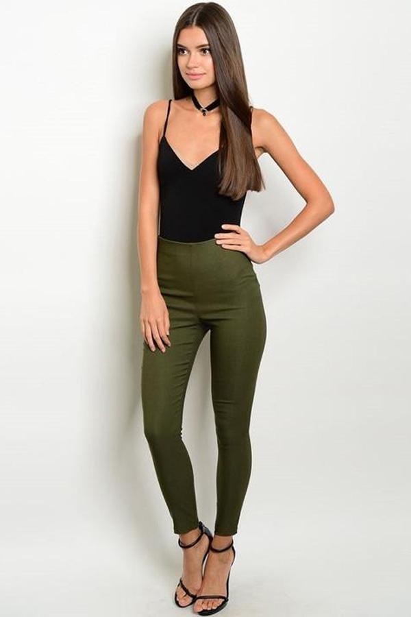 Olive Skin Tight Pants-SOLD-SOLD-10-Daring Diva Australia