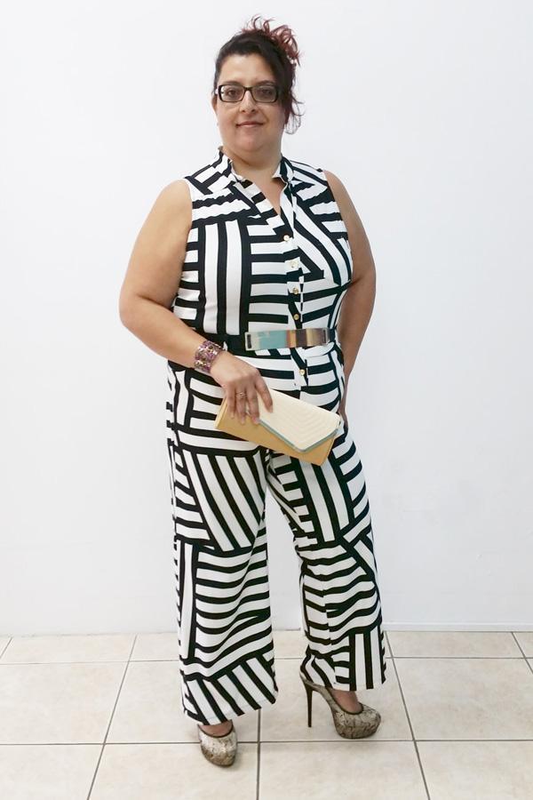 Retro Stripe Belted Jumpsuit-SOLD-SOLD-Daring Diva Australia