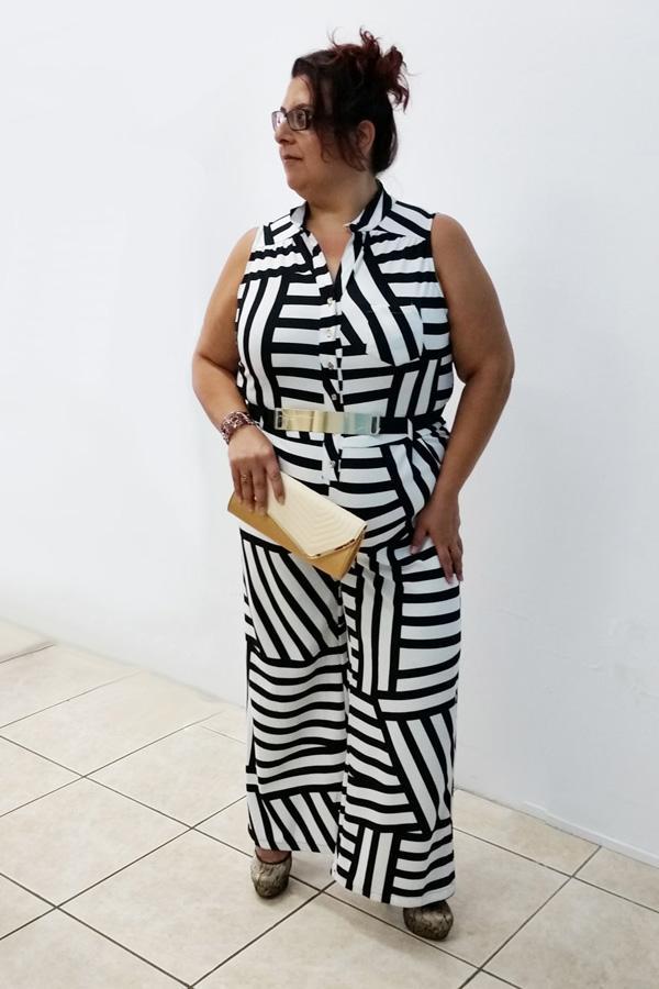 Retro Stripe Belted Jumpsuit-SOLD-SOLD-Daring Diva Australia