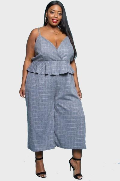 Kensley Plaid Jumpsuit-Jumpsuits-Daring Diva Australia-Daring Diva Australia