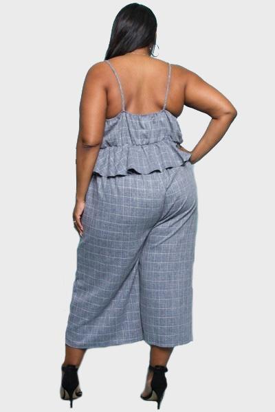 Kensley Plaid Jumpsuit-Jumpsuits-Daring Diva Australia-Daring Diva Australia