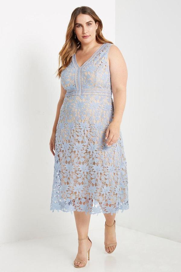 Deluxe Lace Midi Dress-Dresses-Daring Diva Australia-Daring Diva Australia